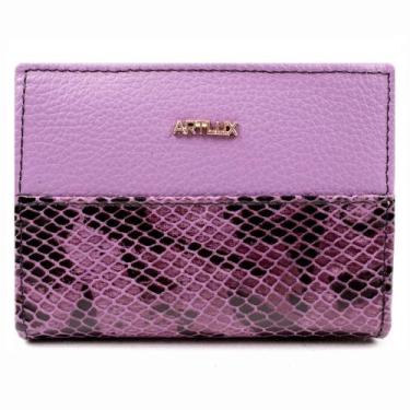 Imagem de Carteira Feminina em Couro Artlux 3004, Lilás