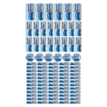 Imagem de 88 Etiquetas Escolares Personalizado Vinil Carros - Tectoner, Carros 5