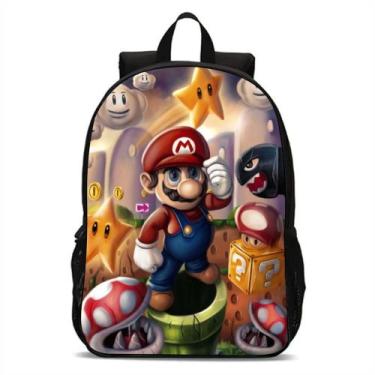 Imagem de Mochila Infantil Bolsa Escolar Super Mario Volta As Aulas - Broome, Sp