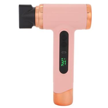 Imagem de Secador de Cabelo Portátil, 200W USB Recarregável Leve Multimodo de Secagem Rápida 15000mAh para Viagens Em Climas Quentes e Frios (Rosa)