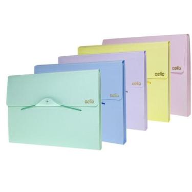 Imagem de Pasta sanfonada plastica a4 12div.linho serena vd.paste dello