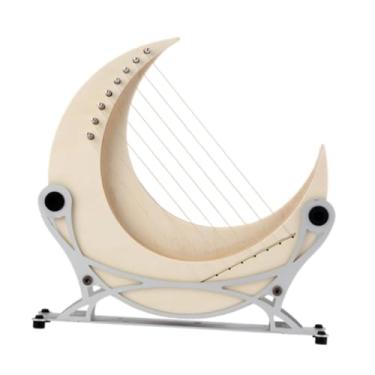 Imagem de Almencla Lyre Harp 8 Cordas com Suporte Exclusivo Instrumento de Cordas de Madeira para Amantes Da Música