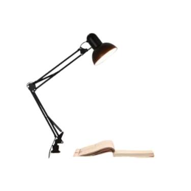 Imagem de Luminária de Mesa Articulada, Braço Ajustável, Luz LED, Preta