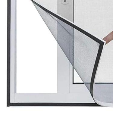 Imagem de Tela Mosquiteiro Para Janela De Apartamento Removível Magnética Protetora Com Velcro Mosquito Mosquiteira 1,5x1,8m