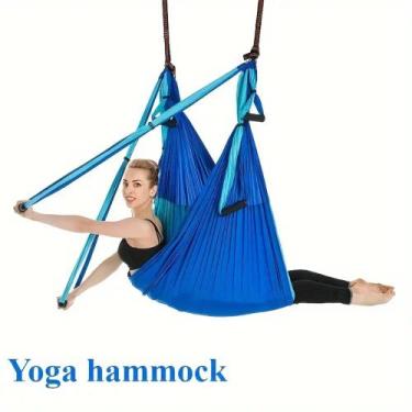 Imagem de Columpios Pilates Aéreo/Azul Royal com Turquesa - Ativas Ginástica e S