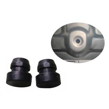 Imagem de HUAYUWA Almofadas de borracha para pés de base de forno de micro-ondas compatíveis com Galanz/compatíveis com Haier Forno de micro-ondas Peças de reparo antiderrapantes para pés (Tipo2, 2 peças)