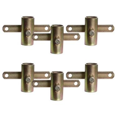 Imagem de Kit 6 Suporte Tubo Antena Rente Mini 3/4 Parede Telha Paulistinha - Ig