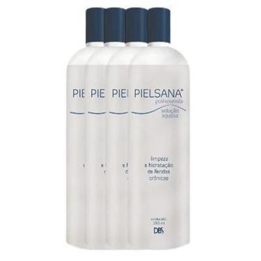 Imagem de Kit com 4 Unidades de Pielsana Polihexanida Solução Aquosa 350ml - DBS