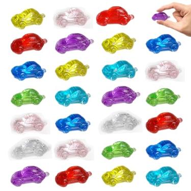 Imagem de HappyFiller 110 peças mini acrílico miniatura resina carros figuras enchimento sensorial, lembrancinhas de festa a granel, prêmios de caixa de tesouro de piscina de mergulho, material de contagem de