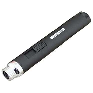 Imagem de Tocha de soldagem portátil isqueiro tocha chama lápis gás butano recarregável combustível soldagem caneta de solda derretimento bloqueio congelado soldagem tig cabeça tocha