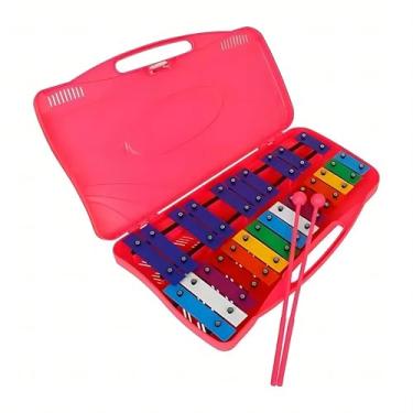 Imagem de YAYUZEST Xilofone Glockenspiel de 25 notas para crianças, instrumento de percussão profissional de xilofone com capa rígida e marretas seguras, para estudantes iniciantes, ensino de música e presentes