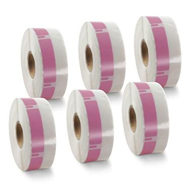 Imagem de BETCKEY Etiquetas coloridas compatíveis com Dymo 30346 (1/5.1 cm x 1-7/20.3 cm) Etiquetas de código de barras de biblioteca, compatíveis com impressoras de mesa Dymo LabelWriter Thermal 450, 4XL e