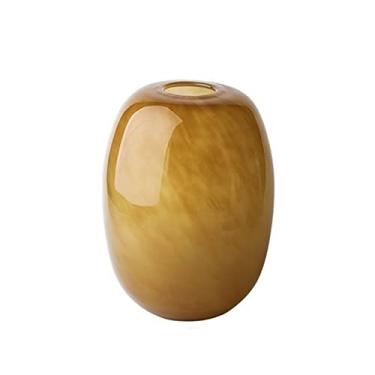 Imagem de Vaso Vaso de vidro retrô estilo europeu, vaso de meia-idade, grande casa, convidado, restaurante, decoração de mesa, sentido de alta qualidade Vaso de flores(Médio)