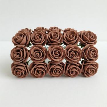 Imagem de Mini Rosas de EVA Rosinha  Raminhos com Flores Delicadas para Decoraçã