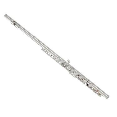 Imagem de Flauta Flauta Flauta Cobre Branco Banhado a Prata Teclas Curvas C 16 Orifício Fechado Com Chave E
