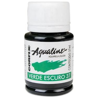 Imagem de Tinta Aquarela Liquida Aqualine Corfix 37ml - 20037, 037 - VERDE ESCUR