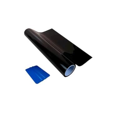 Imagem de Pel�cula de Prote��o Solar Automotiva, Escura, com Esp�tula, 4m x 50cm para portas blindex.