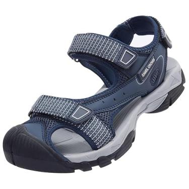 Imagem de CAMEL CROWN Sandálias femininas de caminhada, à prova d'água, bico fechado, sandálias aquáticas, confortáveis, ajustáveis, atléticas, atividades ao ar livre, para o verão, praia, trilhas, trilhas,