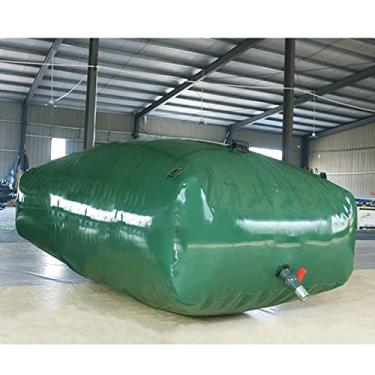 Imagem de Saco de água macio portátil dobrável tanque de água portátil 100L 500L 1000L 3000L 5000L 6000L para acampamento, jardim, caminhão, RV, saco de recipiente de armazenamento de água dobrável com válvula