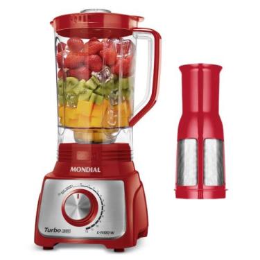 Imagem de Liquidificador Mondial Turbo L-1100 com 12 Velocidades 1100W - Vermelh