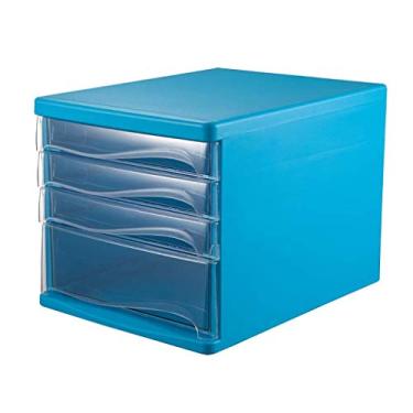 Imagem de Armário de arquivo, classificador de gaveta de mesa, dados, escritório, armazenamento, gaveta, confidencialidade, organizador de gaveta de mesa de escritório (Design: 4 camadas) (Cor: B1)