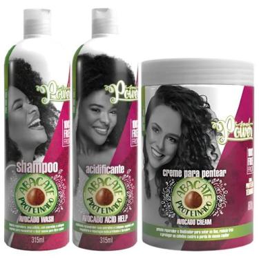 Imagem de Kit Avocado Abacate Soul Power Shampoo + Acidificante + Creme De Pente