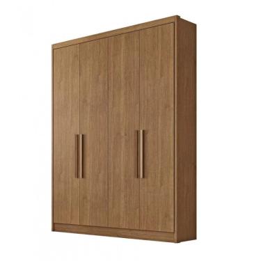 Imagem de Guarda Roupa Solteiro Moderni 100 MDF 4 Portas 3 Gavetas Novo Horizonte