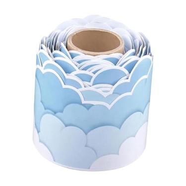 Imagem de Bothyi Quadro de avisos em nuvem com borda para decoração de quadro negro, leve, multiuso, design de nuvem, ornamento escolar para sala de aula de berçário