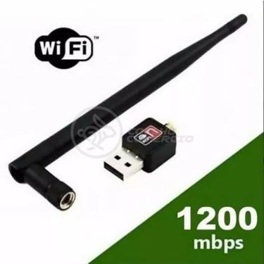 Imagem de Antena Usb 2.0 Receptor De Wifi Wireless Internet Sem Fio 1200Mbps 802.Inn Pc Notebook 3