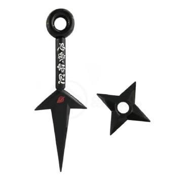 Imagem de Kit Naruto Shippuden Kunai Minato 23,5Cm + Shuriken 9Cm 8