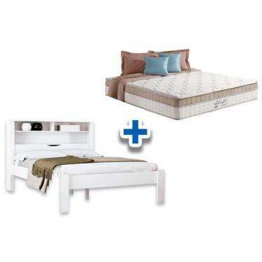 Imagem de Colchão Casal King Best + Cama Invicta Branco