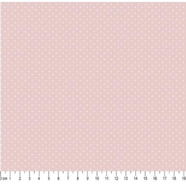 Imagem de Tecido Tricoline Estampado Poá, Rosa, 50x150cm, Caldeira