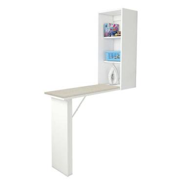 Imagem de Tábua De Passar Retrátil 35,6x164,6x108,5 cm Branca - Tecnomobili