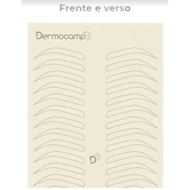 Imagem de Pele Sintetica Para Treino De Micropigmentação Sobrancelhas Frente E V