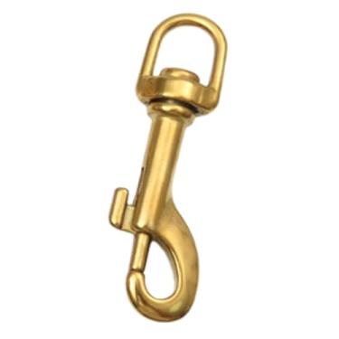 Imagem de kowaku Mosquetão giratório com fecho de pressão em aço inoxidável 316, fecho de gatilho de ponta única, fivela de para mergulho, varal de roupas e bandeira, 70mm