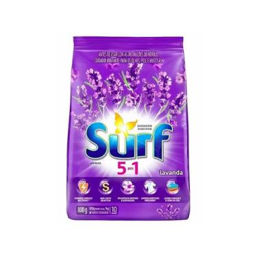 Imagem de Sabão em Pó 5 em 1 Lavanda Surf Pacote 800g - UNILEVER