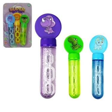Imagem de Lanca Bolha De Sabao No Tubo Bichinho Super Com 3 Pecas 14Cm - Ark Bra