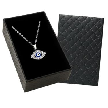 Imagem de Colar Cordão Feminino Pingente Olho Grego Corrente Aço Inox