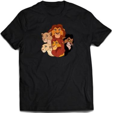 Imagem de Camisa rei leão Mufasa Simba Scar Narabi e Nala Camiseta - Mago das Ca