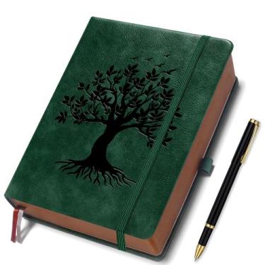 Imagem de Caderno de diário ZXHQ A5 de 360 páginas com caneta e bolso interno