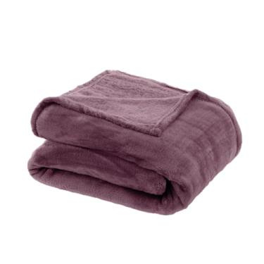 Imagem de Cobertor, Manta, Toque de seda, 180x220cm, 100% Poliester, Toque macio, 250g/m�, Altihaus, Alta durabilidade, Elegante, Conforto t�rmico (Rosa Queimado)