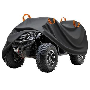 Imagem de Puroma Capa para quadriciclo, L 192 cm, impermeável, para uso externo, resistente, 4 rodas, proteção UV para todas as estações para Polaris, esportista, Yamaha, Suzuki, Honda, Kawasaki