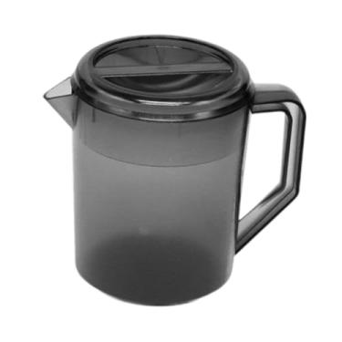 Imagem de Ioensy Jarra de água, jarra de chá gelado, recipiente à prova de vazamento para bebidas, utensílios para bebidas, para restaurante, cozinha, geladeira, 1,5L, Cinza