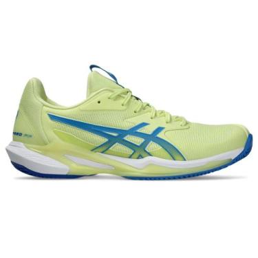 Imagem de Tênis ASICS Solution Speed FF 3 Clay - Feminino - Amarelo/Azul, 37