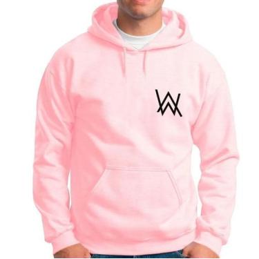 Imagem de Blusa de frio moletom ganguru alan walker casaco dj, Rosa, P