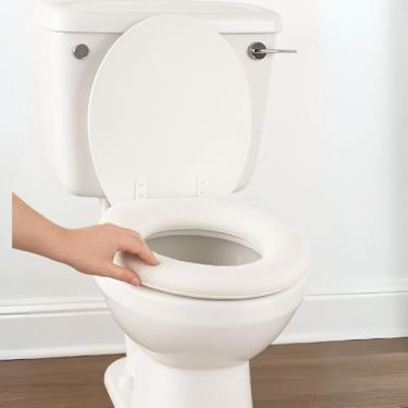 Imagem de Assento Almofadado para Vaso Sanitário – Universal, Confortável e Resistente à Umidade – Branco Clássico Docol