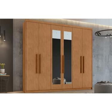 Imagem de Roupeiro Lopas Áries 6Pts c/Esp Amêndoa