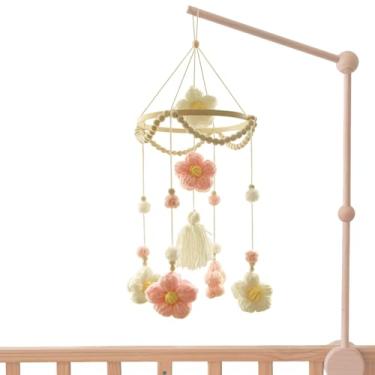 Imagem de Móbile Berço - Móbil Tecido para Berçario - Brinquedo Sensorial Calmante Decoração Colorida para Quarto Sala de Estar Janela Parede de Casa