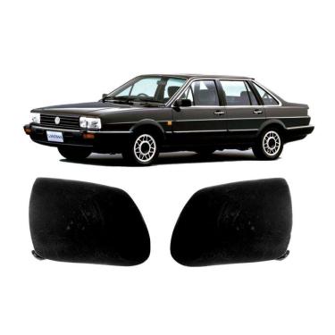 Imagem de Par Acabamento Puxador Porta Dianteira Santana Preto L.d/le