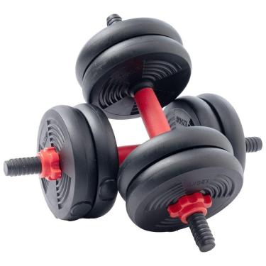 Imagem de Par Halter Ajustável 10kg WCT Fitness Versatilidade E Eficiência Para Treinos De Musculação